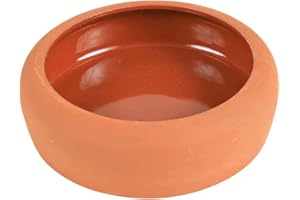 Trixie 4011905606712 Ceramiczna Miska dla Zwierząt z Zaokrągloną Krawędzią, 250 ml, Terakota