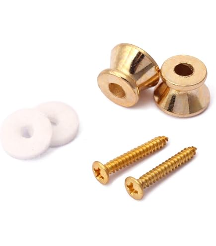 2 Calotte Pickup In Ottone Per Humbucker Chitarra Elettrica - 50/52mm - Oro Per Epiphone Les Paul - Foto 4