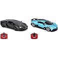CMJ RC Cars Lamborghini Aventador Official Licensed Remote Control Car with Working Lights & Bugatti Divo Blue Remote control Radio Car 1:24 Officially Licensed 1:24 Scale Working Lights 2.4Ghz