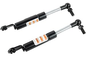 EXTRWORY 2 amortiguadores de aluminio para motocicleta TMAX 500 530 2008-2019, color plateado y negro, 18,5 cm