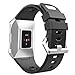 Produktbild MoKo Armband für Fitbit Ionic, Silikon Sportarmband Uhrenarmband Uhr Erstatzband Wrist Band für Fitbit Ionic Health & Fitness Smartwatch, Armbandlänge 130mm-220mm, Schwarz