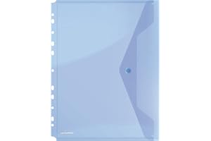 Envelope Wallet DONAU Press Stud PP A4 200 Micron Perforated Blue/Document Archiving/Type-Envelope/Kind-with Press Stud/Material-PP/Colour-Blue/Format-A4 / Thickness (mm)-200