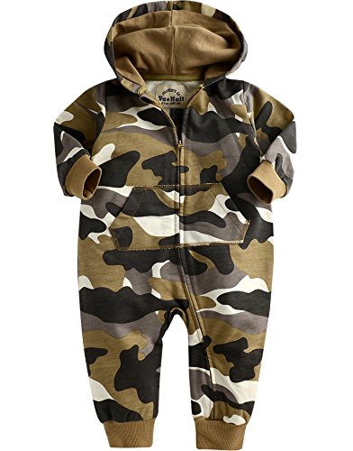 [Free Shipping]Vaenait Baby 0-24 Months Infant Boys Hooded Jumpsuit Rompers Hoodie Camo L