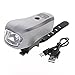Produktbild DDU Die Mode t6 radfahren bike fahrrad scheinwerfer wiederaufladbare Leuchtenbauteile lampe torch geführt 2 Farben Silber