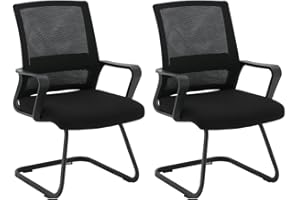 ZIK - Chaise Salle d'Attente Lot de 2, Fauteuil Salle d Attente pour Le Bureau Confortable et Respirant pour Accueillir Les iIvités et Les Clients, Chaise Rembourrée avec Accoudoirs