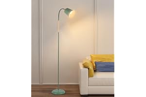 ‎ANTENLICHT ANTENLICHT VILI Stehlampe | Höhenverstellbare Stehleuchte mit Schwanenhals & E27 Fassung, 159cm Leselampe für Wohnzimmer Schlafzimmer Arbeitszimmer, Modern in Salbeigrün (ohne Leuchtmittel)