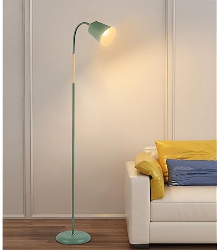 Lampada Da Terra Dezwo 180cm - 1xE27 Max 100W, Colore Titanio/Bianco, Con Interruttore - Foto 7