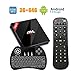 Produktbild EstgoSZ Android TV BOX Amlogic S912 Octa Core Android 7.1 4K 3GB DDR3 RAM 64GB ROM 2018 Set Top Box Unterstützung 2.4G/5G Dual WiFi 1000M LAN Bluetooth 4.1 H.265 mit Kabellose Backlit Tastatur