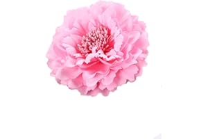 ZUMUii Butterme Mujeres Chicas Peony Flower Hair Clip Horquilla Adorno para El Pelo para La Fiesta de Bodas En La Playa(Melocotón Rosa)