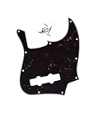 Battipenna Jazz Bass 5 Corde Musiclily - Per Fender Messicano, Nero 3 Strati - Foto 2