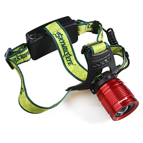 humefor LED Scheinwerfer Laser Scheinwerfer USB wiederaufladbar 18650 5800 mAh Helm Licht für Outdoor Angeln Jagd - 6