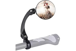ZhuiKun Retroviseur pour Velo Réglable 360° Rotatif Miroirs de Vélo, Retroviseur Trotinette Electrique, Retroviseur Velo Guidon pour VTT