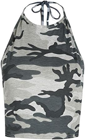 FK Styles Womens Plain Halter Neck Crop Top