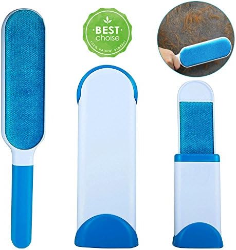 Pet Hair Remover Brush ,Fur &amp; Lint Removal Brush with Self-Cleaning Base Double-Side Home Furniture Sofa Clothes Cleaning Lint Brush by Ownaco
