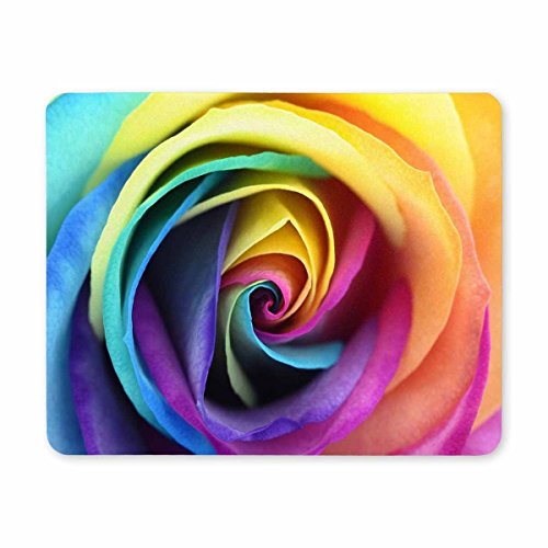 Preisvergleich Produktbild (Präzision gesäumt) Gaming-Mausunterlage, Mausunterlage Regenbogen-Rose Nicht Beleg-Mausunterlage Gaming Mousepad