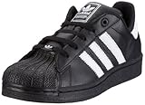 adidas Originals Boy's Black/White Superstar 2 K Trainers, Size EU 38 2/3 (UK 5.5/US 6)