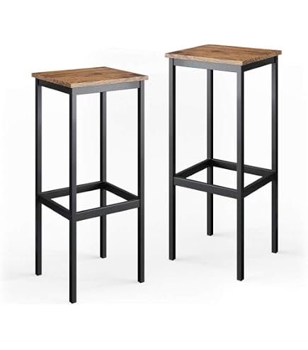 Set di 2 Sgabelli da Bar Girevoli e Regolabili con Poggiapiedi, Beige