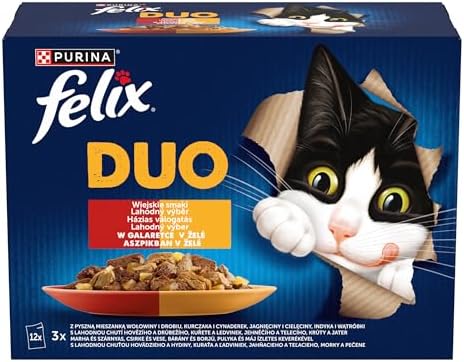 Purina Cibo per gatti Pollo Tacchino Manzo Agnello Fegato Uccello 12 x 85 g