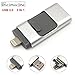 Produktbild Tipmant 16GB USB 3.0 Flash-Laufwerk 3in1 OTG Speicherstick Lightning iOS USB Sticks Externer Speicher Für iPhone 5 6 6S 7 Plus, iPad Handy, Computer
