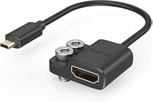 ‎SMALLRIG SMALLRIG Adapter kablowy 4K 4K@60Hz, męski konwerter mikro typu D na żeński typu A, dla Sony A7R IV / A7RIII/ A7III/ A7II/ A7RII, dla Fujifilm X-T2/ X-T3, długość kabla 8 cm/3 cale - 3021