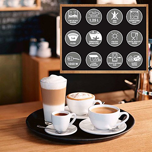 Melitta 1010-01 wh Easy Kaffeefiltermaschine -Glaskanne -Abschaltautomatik-Tropfstopp -Schwenkfilter weiß - 6