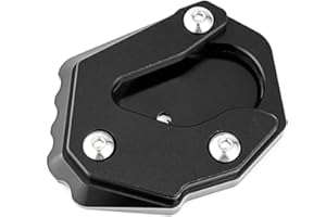 CCYYMOWOK Podpórka stopka boczna podstawka przedłużająca płyta nośna do KAWASAKI VERSYS 1000 VERSYS1000 2015-2019 2020 2021 (czarna)