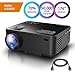 Produktbild DBPOWER Mini Beamer, 2200 Lumen HD 1080P LED Video Projektor mit 176" Display, 50.000 Lebensdauer, Heimkino Projektor Kompatibel mit Amazon Fire TV Stick, HDMI/VGA/AV/USB/TF, Schwarz