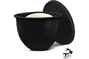 EASYBYMALL KitchenAid - Rivestimento in silicone per ciotola da cucina, 5 qt, per ridurre il rumore e le vibrazioni, colore: nero