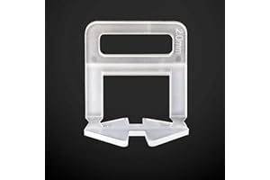 JEIYANGYAA 500 pc Tile Leveling System-Tile Levelling System Clips for Professional Ceramic Tile and Stone Installation,500PCS Tile Spacer Clips