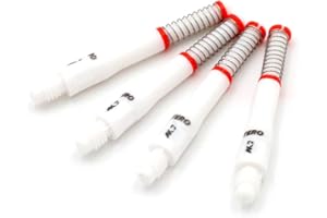 CUESOUL TERO AK7 Tiges de fléchettes à Ressort intégré télescopique, Lot de 4 pièces