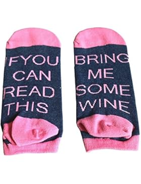 Bepo Unisex Cotton Soft IF You Can Read This Please Bring Me Some Ankle Crew Socks Knitting Word