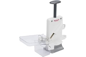 Westmark Double Cherry And Plum Stoner, Removes Pits And Stones, Extra Fast: Pits 2 Cherries At Once, Height: 32.5 cm, Plastic/Stainless Steel/Aluminium, Steinomat, White/Silver, 40602260