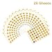 Produktbild WOSON 20 Blätter Whatsapp Emoji Sticker Removable Tagebuch Sticker 1.5cm Durchmesser 1300 Stück für Decal Brief Wand Phone Sticker Labels Laptop Dekor (20 Blätter - 960 Stück-gleiche Ausdruck)