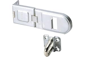 Master Lock 721EURD Porte Cadenas en Acier cémenté avec Charnière Argent 20 x 6 cm