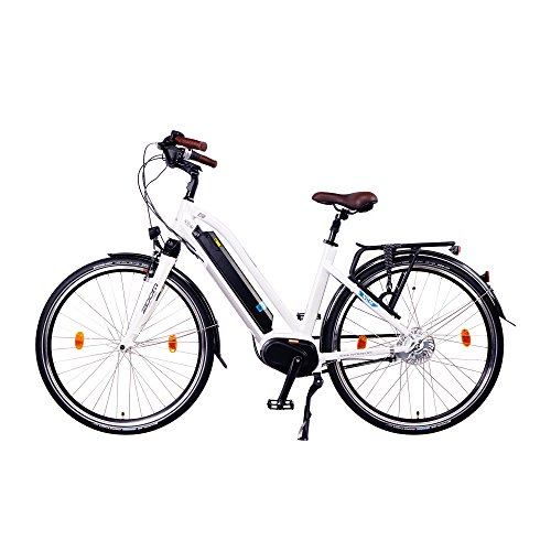 NCM Milano MAX 28″ Zoll Elektrofahrrad Herren/Damen Unisex Pedelec,E-Bike,Trekking Rad, 36V 250W Li-Ion Akku mit 14Ah 504Wh PANASONIC Zellen, Bafang MAX Display & Mittelmotor in glänzend weiß - 4