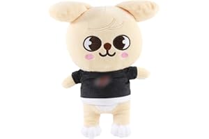 Nesloonp Stray Cuddly Toy,Skz SKZ Plush Bbokari,Skz Stan Stray Cute Dog Plush Doll,Soft Animal Plushie Stuffed Pillow Cushion,Plush Doll Toy,Soft Toy,Cartoon Soft Toy for Boys and Girls Fans