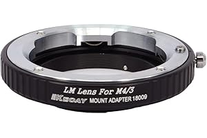 KECAY Objektiv Mount Adapter Objektivadapter für Leica M Objektiv auf Micro 4/3 M4/3 Kamera Mount Converter kompatibel mit Olympus PL2 PL5 PL6 E-M5 kompatibel mit Panasonic GH3 GX7 G5 GF5 GF6 LM-M4/3