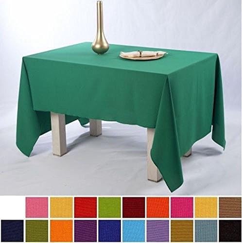 Ivory Polyester Tablecloth Wedding Table Cloth Cover ROUND RECTANGLE (37-Lemon, 137cmX178cm (54"x70"))