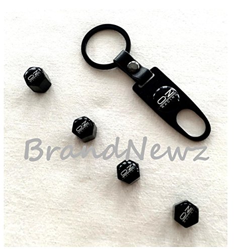 Oz coche de carreras rueda válvula de neumático Tapas polvo Llave Llavero  Juego de 4