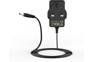 Etssembo 15V 1.4A 21W AC/DC Power Adapter Charger Replacement for Alexa Echo (1st and 2nd Gen), Echo Plus 1st Gen, Echo Show 1st Gen, Echo Fire TV 2nd Gen, Echo Link UK Plug Power Cord Charger- Black