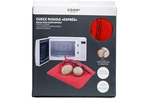 COOK CONCEPT - KC22531/ED - Sac Cuiseur Pomme De Terre Rouge Micro-Onde Lavable Reutilisable Cuisson Rapide