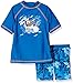 Aquatinto Boy's Swim Shirt and Trunks "Surf Life", UV +50 -  Blue - 3 Years