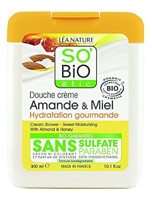 So'Bio Étic Gel douche, Amande et Miel, 300 ml