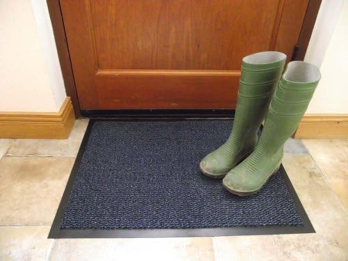 Barrier Mat Machine Washable Blue Black Heavy Quality Non Slip Hard Wearing Available in 8 sizes (120cm x 240cm)