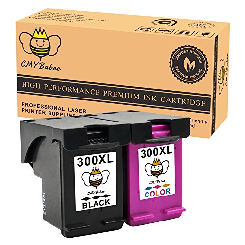 CMYBabee 2er Set kompatible Tintenpatronen als Ersatz für HP 300 XL Hohe Ausbeute ( 1Dreifarbig & 1Schwarz) Benutzt im Deskjet D1600 D1660 D1663 D2500 D2530 D2545 D2560 D2563 D2566 D2600 D2645 D2660 D2663 D2666 D2668 D2680 D5560 F2400 F2410 F2418 F2420 F2423 F2430 F2440 F2480 F2483 F2488 F2492 F2493 F4200 F4210 F4213 F4224 F4230 F4225 F4240 F4250 F4272 F4273 F4274 F4275 F4280 F4290 F4400 F4424 F4435 F4440 F4450 F4470 F4472 F4473 F4480 F4483 F4492 F4580 F4583 Photosmart C4780 C4680