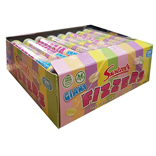 Fruit Fizzers - Giant Fizzy Sweets - Swizzels Matlow Candy 40g (Pack of 24)
