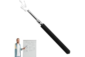 PW TOOLS Telescopic Teachers Pointer, 1/4 Teaching Pointer Stick Finger Pointer Stick, Handheld Presenter, Hand Pointers for Teaching, Lecture, Presentations