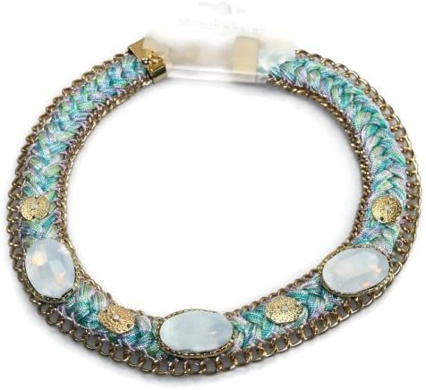 #261 Trendy Patchwork Chocker Accessories Pastel Necklace Statement Necklace-Nickel Free