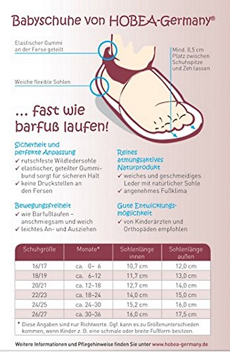 HOBEA-Germany Weiche Leder Krabbelschuhe Babyschuhe Lauflernschuhe Der kleine Maulwurf Pauli in verschiedenen Designs, Jungen und Mädchen - 6