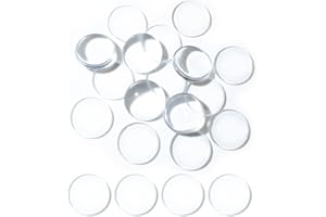 QEQSHQO 40 Unidades Protectoras Antideslizantes de Goma para Mesas de Cristal con Puntos de Succión Autoadhesivos (25mm) (Transparente)